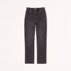 Abercrombie Curve Love 90s Ultra High Rise Straight Jeans